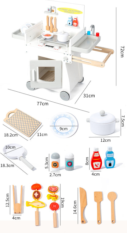 2 in 1 keuken en barbecue set