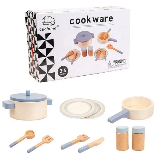 Pannenset Cucinino met keuken accessoires